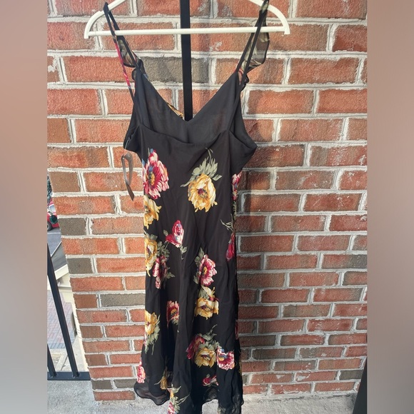 NWT Vintage Ralph Lauren Midi Dress Womens L Fairy Grunge Y2K Floral Goth Long - Picture 7 of 11